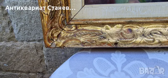 🎨✨ ВПЕЧАТЛЯВАЩ ЖЕНСКИ ПОРТРЕТ – МАСЛЕНА ЖИВОПИС В БОГАТА РАМКА В БАРОКОВ СТИЛ ✨🎨, снимка 15 - Антикварни и старинни предмети - 55304497