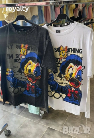 Mickey Mouse Овърсайз Памучни Тениски Два Цвята 