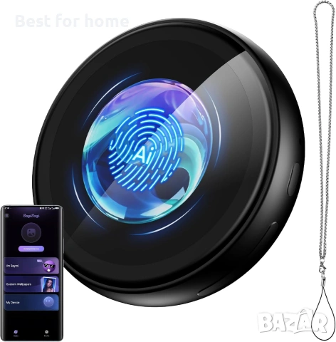 ZNP Z01 AI Companion цифрова значка, преносим Bluetooth 6.0 преводач с HD сензорен екран