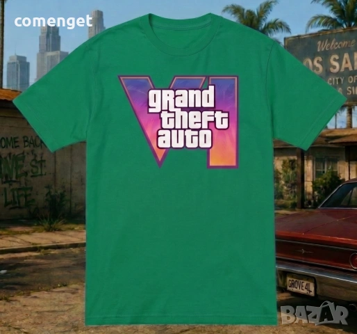 NEW 2026! Тениски GTA 6 - 5 цвята! Или поръчай модел с ТВОЯ идея!, снимка 6 - Тениски - 55145328