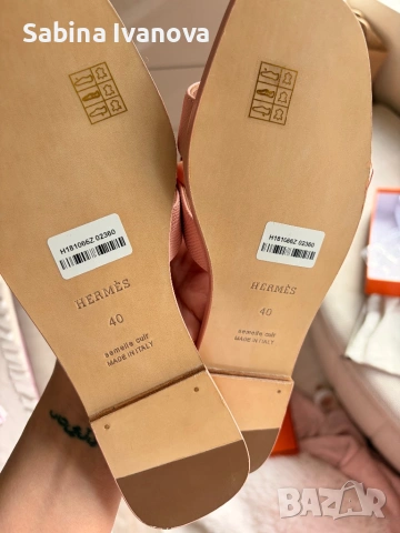 Чехли Hermes 40 номер, снимка 4 - Дамски ежедневни обувки - 54686697