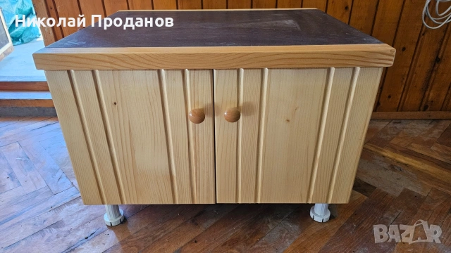 Шкаф за печка тип Раховец от масивна дървесина с термоплот
