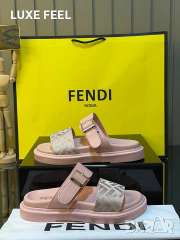 Fendi 💎Дамски Чехли 39,40 н ., снимка 3 - Чехли - 54368433