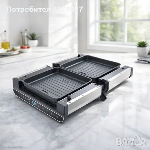 Мултифункционален уред за готвене 4 в 1, Oliver Voltz, 1700W, Тостер, Грил/Парти грил, Фурна, BBQ, снимка 4 - Тостери - 55516375
