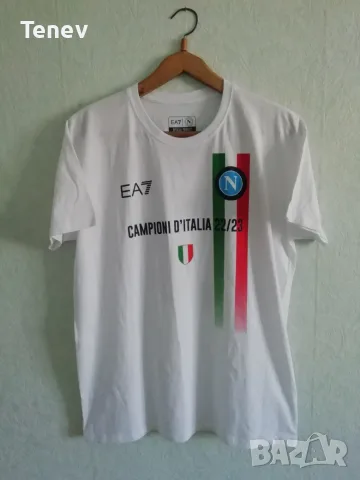 Napoli EA7 шампионска оригинална тениска фланелка памучна Наполи 
