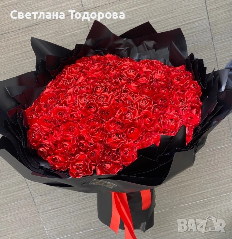 Букети със сатенени рози, снимка 7 - Други - 54731032