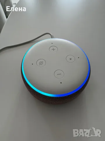 Тонколона Amazon Echo Dot 3, Alexa, Черна, снимка 4 - Тонколони - 55433633