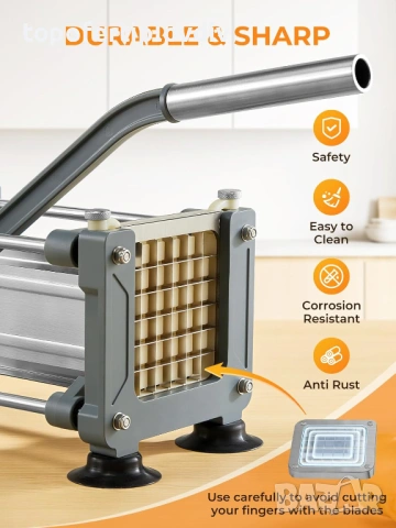 Резачка за картофи Fohere Potato Cutter 3 остриета, снимка 3 - Кухненски роботи - 54143727