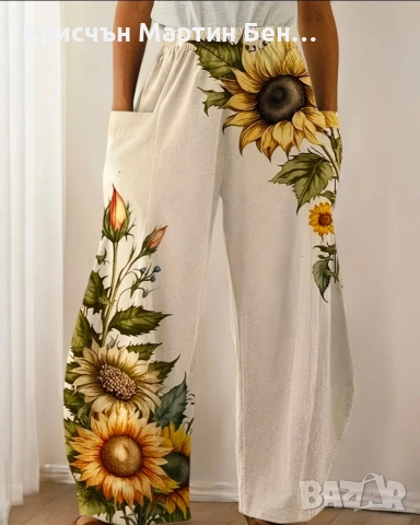 Панталон с широк крачол , снимка 5 - Панталони - 53961759