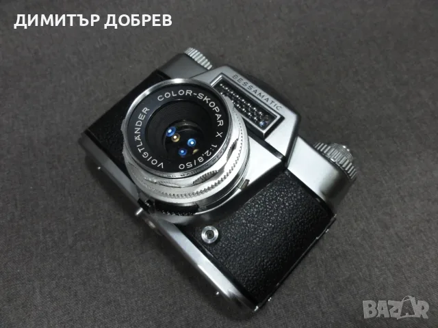 СТАР РЕТРО ЛЕНТОВ SLR ФОТОАПАРАТ VOIGTLANDER BESSAMATIC GERMANY, снимка 4 - Антикварни и старинни предмети - 55531360
