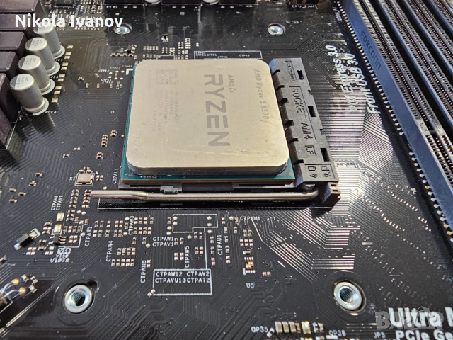 Комплект крепежи + планка за AMD сокет AM4 (за процесори Ryzen) |Bracket | Backplate | motherboard, снимка 5 - Други - 54389143