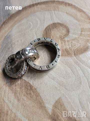 BVLGARI.bvlgari. сребърен пръстен. сребърни обици., снимка 9 - Антикварни и старинни предмети - 54698398