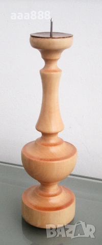 Свещник стругован , снимка 2 - Декорация за дома - 55155524