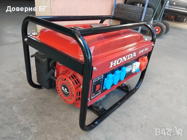 ЧИСТО НОВ Бензинов генератор HONDA ECMT 7000 (220V / 380V / 12V), снимка 2 - Генератори - 55479425