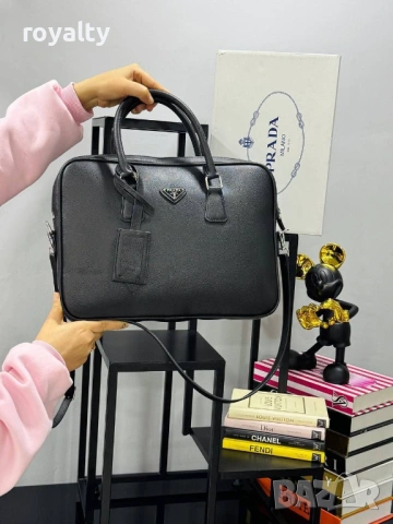 Prad🅰️ Нова Стилна Дамска Кожена Чанта Прад🅰️ Различни Цветове , снимка 3 - Чанти - 54620229