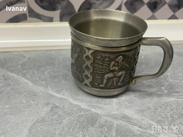 Винтидж калаена чаша ITB Norway Tinn, снимка 4 - Антикварни и старинни предмети - 54159005