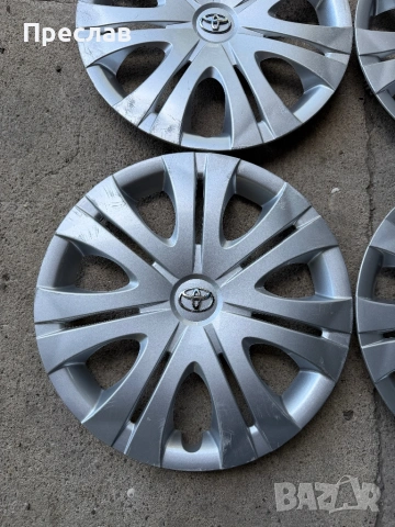 4 броя оригинални тасове за Toyota Corolla, Corolla Verso, Auris 16, снимка 2 - Аксесоари и консумативи - 54614391