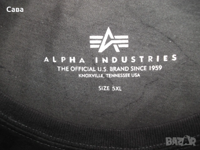 Тениски ALPHA IND.  мъжка,Л-ХЛ-2ХЛ-3ХЛ  /черна,синя,комуфлаж/, снимка 9 - Тениски - 51253250