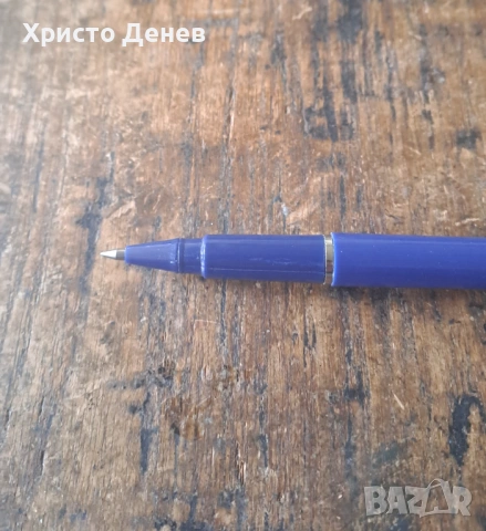 ролер Pierre Cardin синя пластмаса със стоманена капачка в метална кутия, снимка 5 - Ученически пособия, канцеларски материали - 54129005