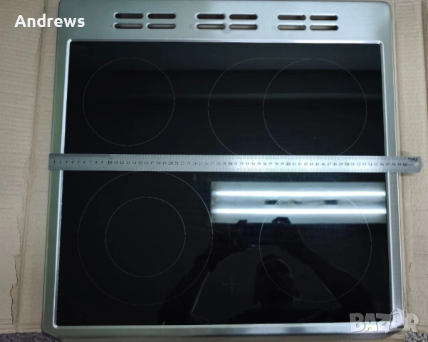 Стъклокерамичен плот за печка 585 мм х 595мм / стъкло за печка 60 см BEKO, снимка 3 - Печки, фурни - 54878994