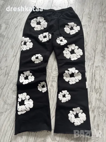 Черни Denim Tears Sweatpants, снимка 4 - Панталони - 55422475