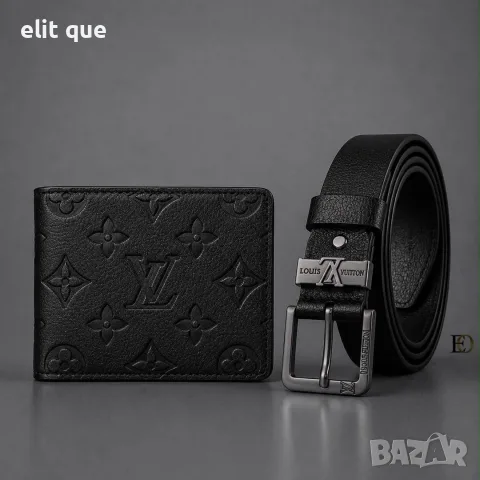 мъжки колан и портмоне Louis Vuitton Hugo boss lacoste emporio armani , снимка 10 - Подаръци за мъже - 55424567