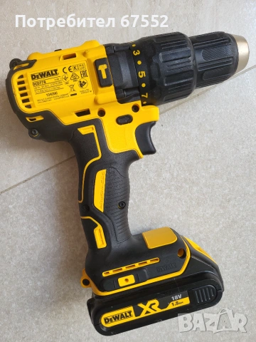 Dewalt DCD778 безчетков верт с батерия, 65 нютона. Няма зарядно!, снимка 2 - Винтоверти - 55242673