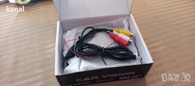 Монитор Color TFT-LCD Car Vision, MM-01, 4.3” сгъваем, 2 видео входа, Резолюция 480 x 272, снимка 2 - Аксесоари и консумативи - 55586416