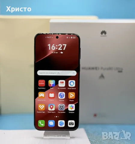ГАРАНЦИОНЕН!!! Huawei Pura 80 Ultra, 512GB, 16GB RAM, Golden Black, снимка 4 - Huawei - 55645299