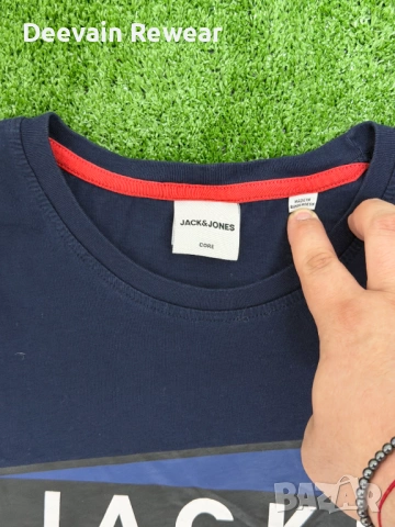 Jack & Jones | Casual | Мъжка тениска | Размер: M | Синя | Като нова, снимка 3 - Тениски - 54744475