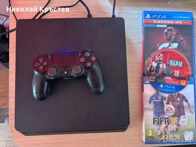 PS4 Slim 500gb с 3 игри