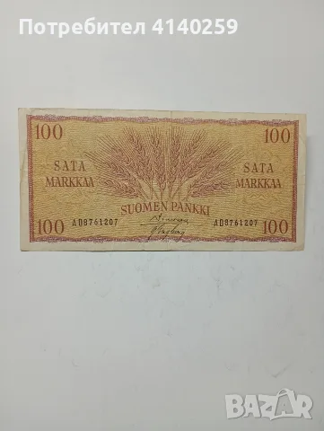 ФИНЛАНДИЯ БАНКНОТА 100 МАРКИ 