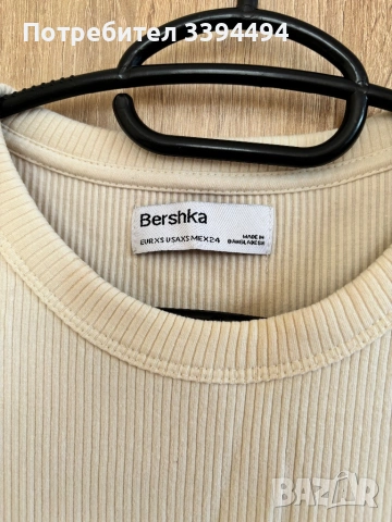 Къса рипсена рокля Bershka, снимка 3 - Рокли - 54527988