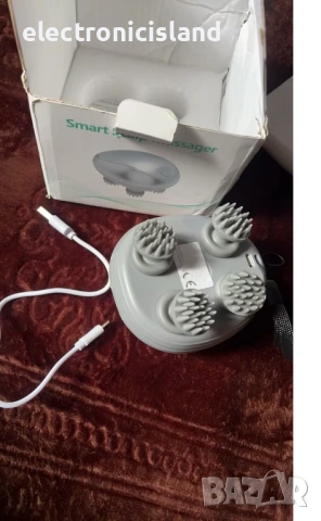 Умен масажор за глава - Акумулаторен уред за масаж на скалпа - за релаксация и на домашен любимец, снимка 13 - Други стоки за дома - 54032059