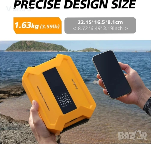 SUP Помпа dwndpump 20PSI високо налягане, електрическа, преносима помпа за SUP дъски интелигентна..., снимка 7 - Водни спортове - 55130176