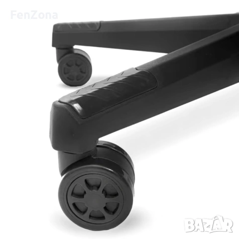 Геймърски стол с прибираща се подложка за крака и функция за масаж - черен, снимка 13 - Столове - 54096593