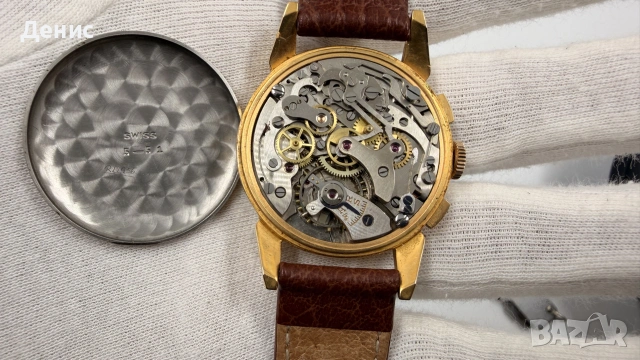 Vintage Olma 17 Rubis Chronograph | Swiss Made | Landeron Cal. 51, снимка 8 - Мъжки - 55278158