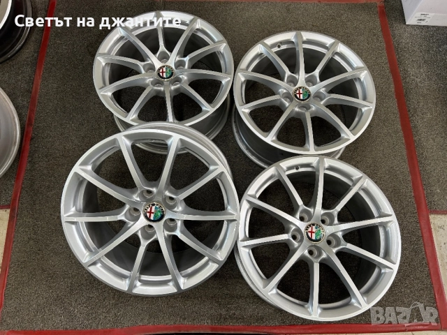 Джанти 17 Цола 5x110 Alfa Romeo Giulia Оригинални Нови, снимка 4 - Гуми и джанти - 54563165