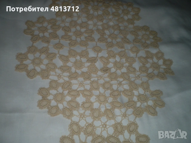 19 век плетена покривка за маса уникална техника на плетене, снимка 2 - Антикварни и старинни предмети - 54387720