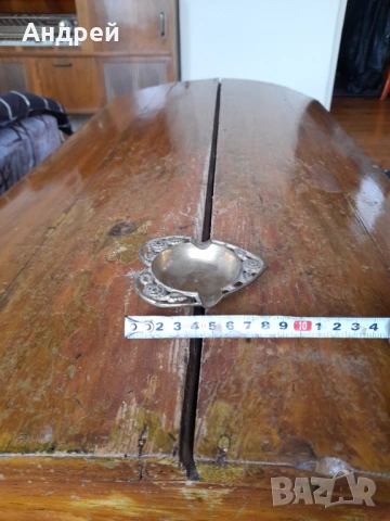 Стар бронзов пепелник, снимка 4 - Други ценни предмети - 54290324