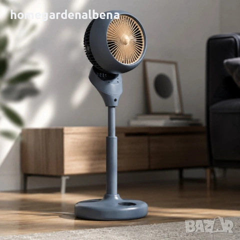 Смарт вентилатор с водна мъгла, 360° циркулация на въздуха и LED дисплей – 35W ❄️🌬️, снимка 2 - Вентилатори - 54627679