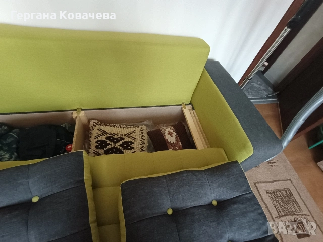 Разтегателен диван тройка, снимка 5 - Дивани и мека мебел - 54174473