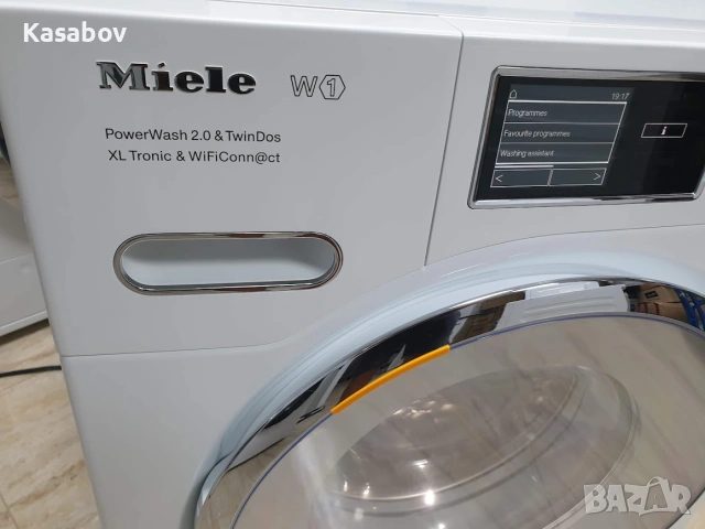 Miele - 9кг - Пара - WiFi - TwinDos - Пералня Миеле 12м Гаранция, снимка 2 - Перални - 55255405