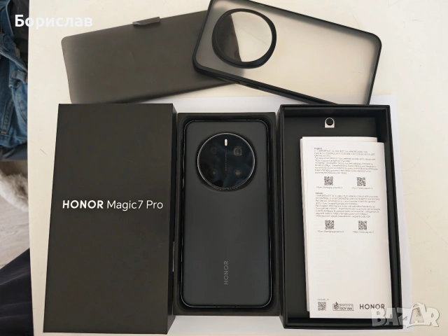 Honor magic 7 pro/12-512/, отличен, комплект. , снимка 2 - Други - 54716841