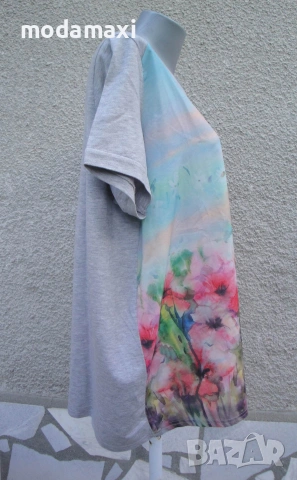4XL  Туника  Ms Mode с макове  , снимка 5 - Туники - 55288906