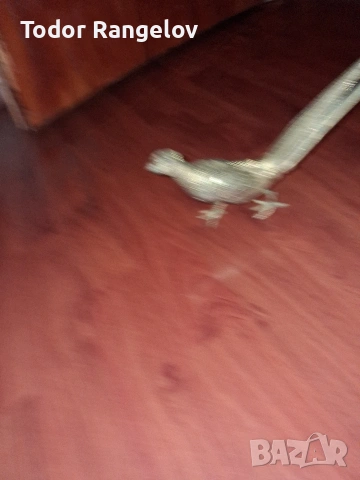 позлатен месингов паун , снимка 2 - Статуетки - 54073636