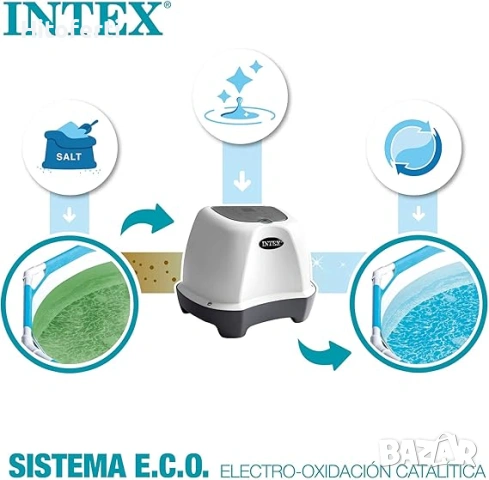 Intex Crystal Clear система за солена вода 230V CG-26664, снимка 4 - Басейни и аксесоари - 54537641