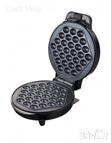 Гофретник за Bubble Waffle Rosberg R51442H 1000W, Черен, снимка 4 - Гофретници - 54824627