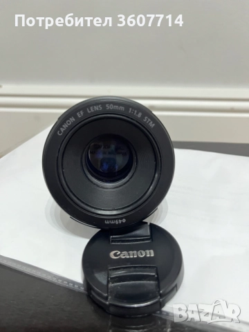 Canon EF 50mm f/1.8 STM, снимка 2 - Фотоапарати - 55253859