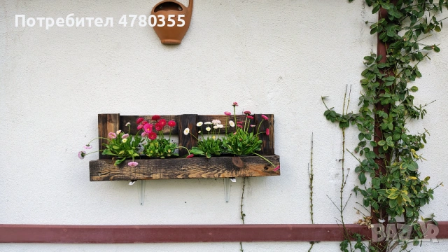 Дървени саксийници, снимка 7 - Саксии и кашпи - 54007129